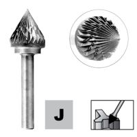 Фреза конусная - зенкер по металлу 12мм 60° тип J (KSJ)