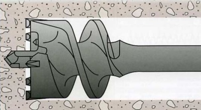 Проломной бур SDS MAX 45x1000мм по бетону